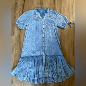 free people denim dress